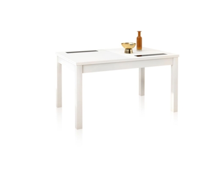 Mesa de Comedor DUEHOME (140–180 cm x 75 cm x 90 cm - Melamina - Blanco)