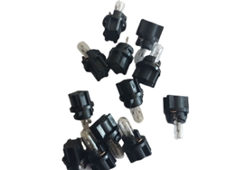 Reducción, 25 unidades de bombillas de panel T5 de 12 V CC y 1,2 W, amarillo brillante para interior de coche ORBITRA COMMERCE