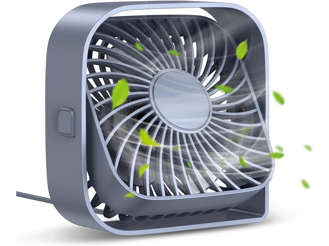 Ventilador De Escritorio Usb Potente Flujo Aire Y Funcionamiento Silencioso Mini Ventilador Mesa Tres