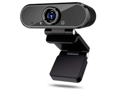 Cámara web Bestvite HD 1080P con micrófono para videoconferencias y grabaciones, USB, para PC y portátil, color negro