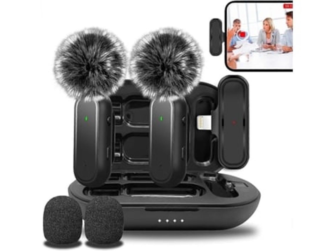 Micrófono de solapa inalámbrico para iPad 2 Mini micrófonos de solapa profesionales con clip Panoona