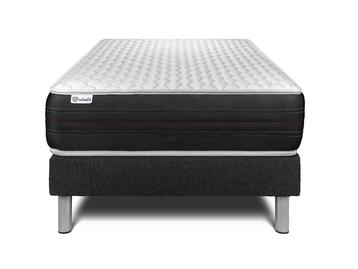 Canapé de Matrimonio Vitalspring Altura VITALIT Negro (90x200)