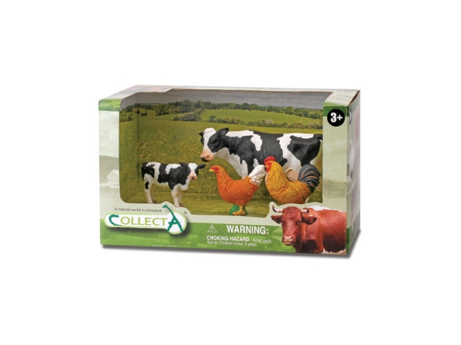 Conjunto Muñecos COLLECTA 4 Animales de Granja