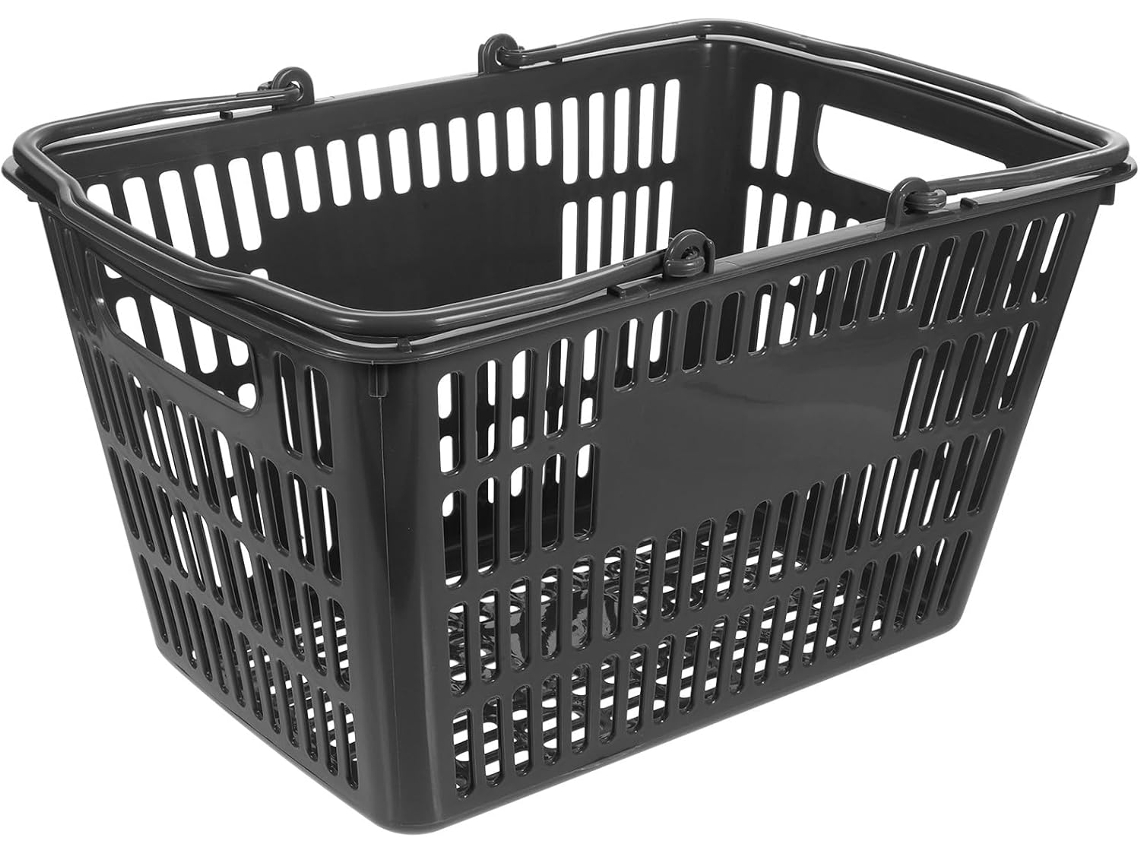 Cesta De Almacenamiento Portátil Con Asa, Cesta De La Compra Multiusos Para El Baño.