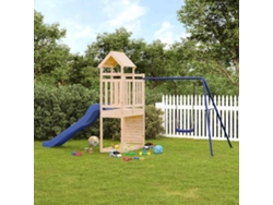 Parque Infantil De Exterior Madera Maciza De Pino