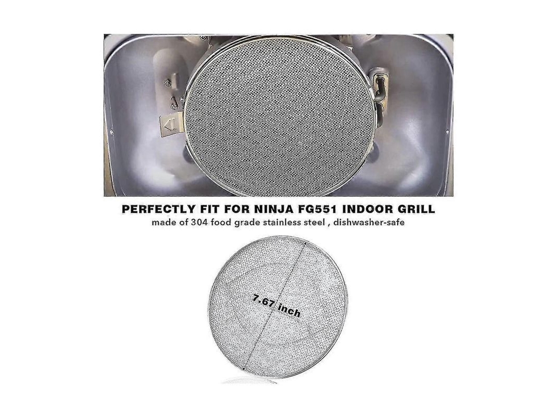 2026-protector Anti-salpicaduras Acero Inoxidable Reutilizable Para Ninja Foodi Ig651 Accesorios Parrilla Interior