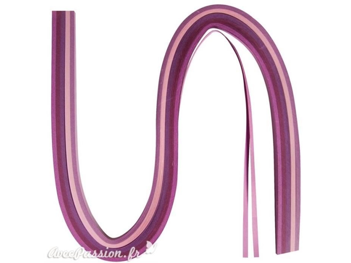 Tiras de papel quilling praliné 0,3x53cm 100p - Púrpura 0,3 x 53 cm
