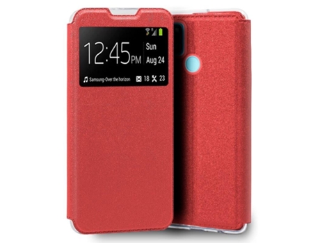 Funda Cool Flip Cover para Realme C21 / C11 2021 Liso Rojo