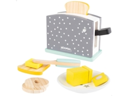 Tostadora WOOMAX de Madera con Accesorios (Edad Mínima: 3 Años - 19.5 x 8 x 12.5 cm)