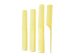 Juego de 4 peines profesionales de fibra de carbono para peluquería, con dientes finos y anchos, para salón u hotel, Jrcn Jinyubo Store