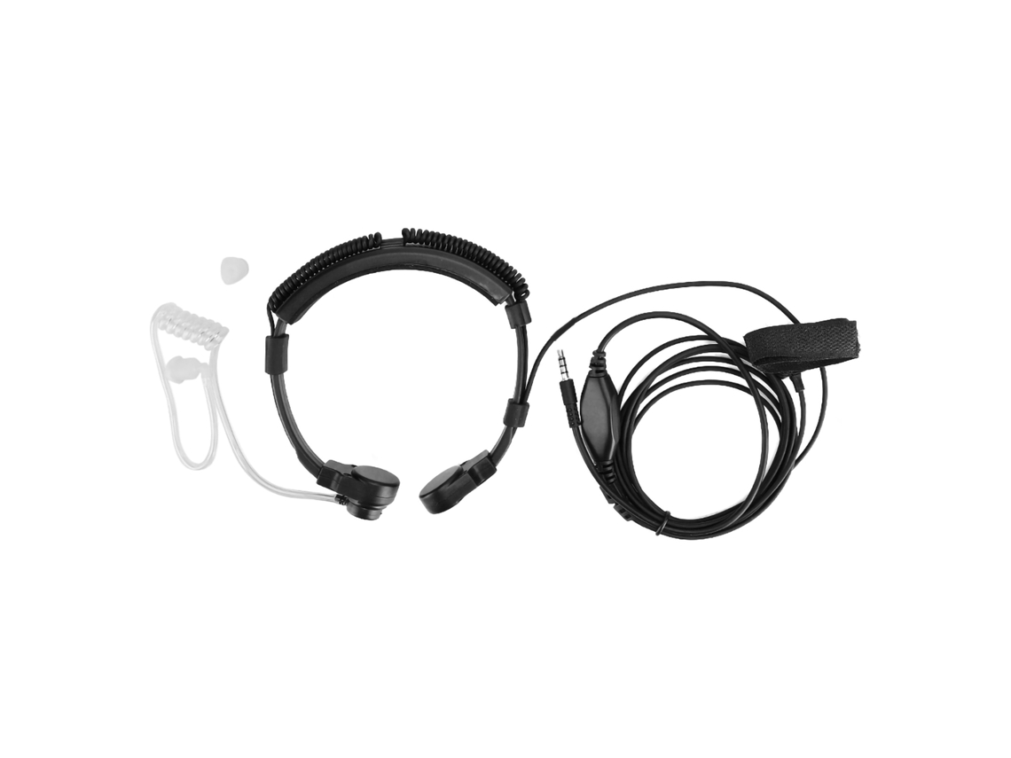 Microfone Mali de Garganta com Fio PTT, Fio Acústico Oculto, Ajustável, para Smartphone 3.5mm
