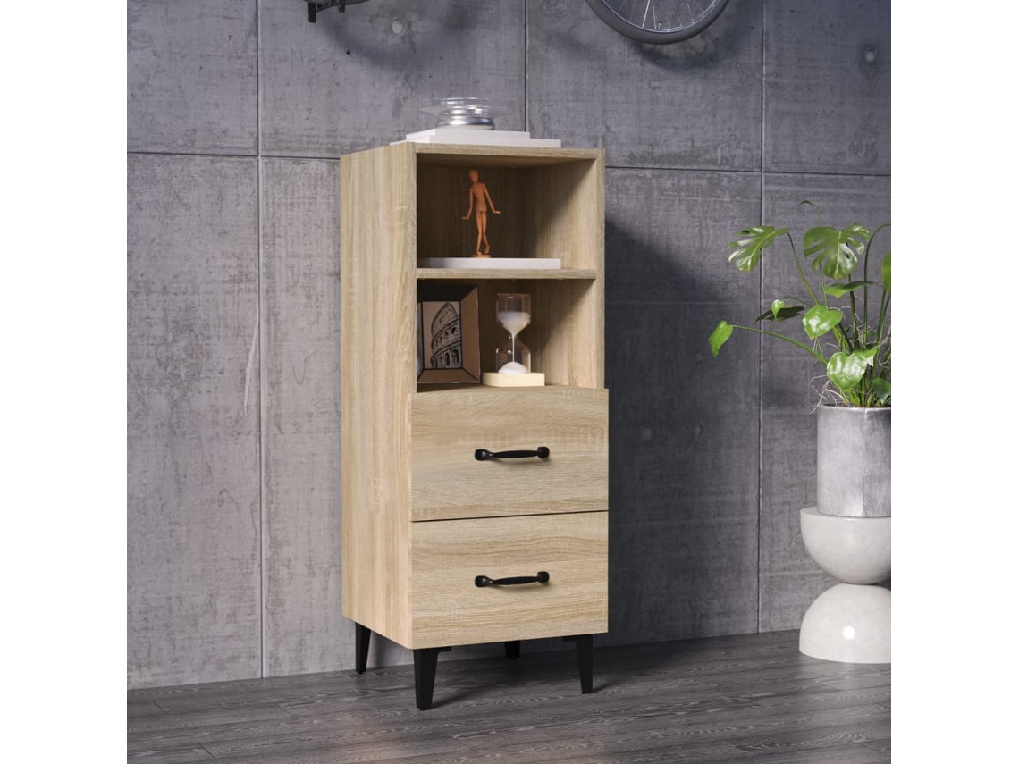 Lovely Home Aparador 34,5X34X90 Cm Derivados de Madera Roble Sonoma