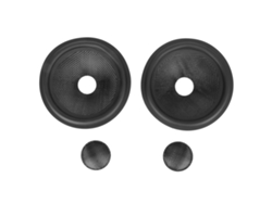Cone De Alto-falante Em Papel Com Borda De Borracha Diâmetro Interno 1 Polegada Para Subwoofer 5 Polegadas 2un