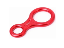 Figura 8 Dispositivo De Descenso De Rescate 35kn Aluminio Para Equipo De Escalada Y Rappel Rojo