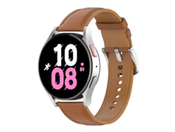 Bracelete Para Samsung Galaxy Watch 5 (40mm) - Couro Premium - Marrom Claro