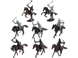 Juego Interactivo De 32 Figuras Medievales: Soldados, Guerreros Y Caballos.