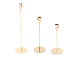 2026-conjunto De 3 Portavelas Para Velas Taper, Porta Velas Decorativo De Metal Para Boda, Cena Y Fiesta