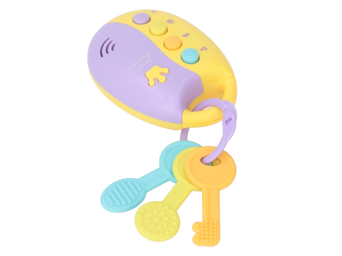 Juguete Con Forma De Llave De Coche Con Luz Y Sonido, Mordedor Portátil Sensorial Educativo Para Bebés.