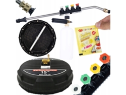 Kit de limpieza de alta precisión – Cepillo T-racer 15'' + Punta de 1/4'' + Espuma Canon 1000ml | Máx. 160 bar