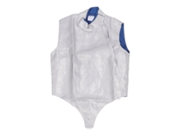 Chaqueta de esgrima metálica ajustable con cuello 3D, corte recto, para competición y entrenamiento, talla 42.