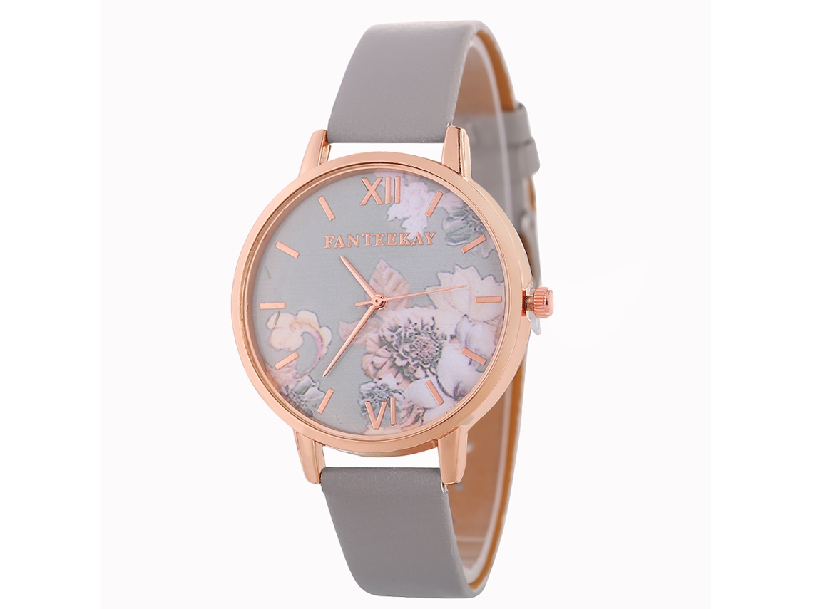 Conjunto De Reloj De Lujo Informal Para Mujer Con Estuche De Regalo Gris.