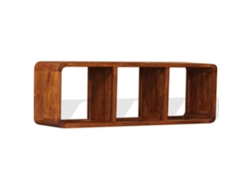 Maison Exclusive - Mueble De Tv Madera Maciza Acabado Miel 120x30x40 Cm