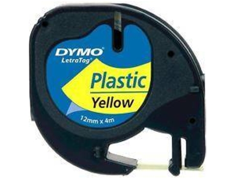 Cinta de Etiquetado DYMO 12 x 4 mm (Negro y Amarillo)