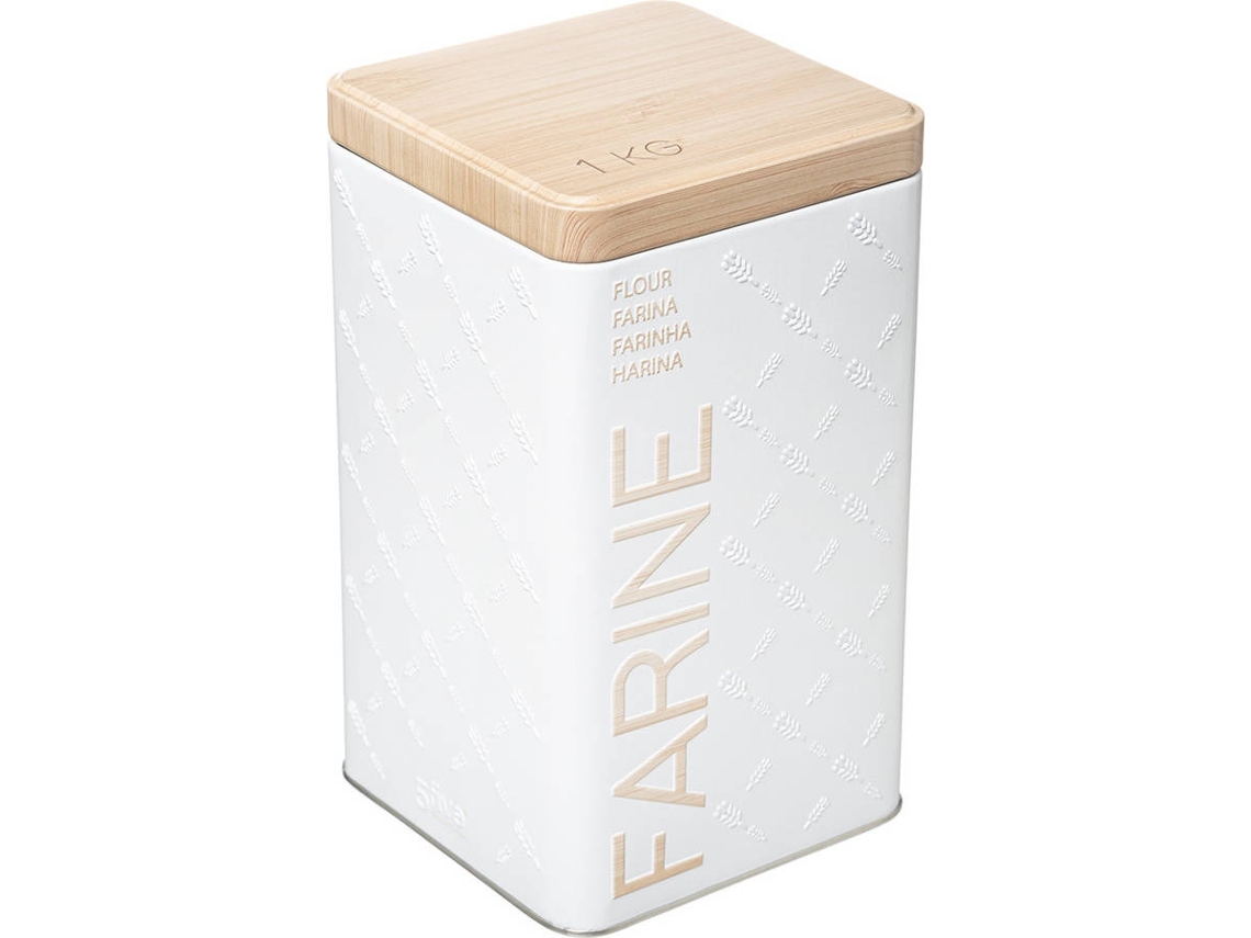 Caja Metálica para Harina 1Kg Mod.Scandi NATURE