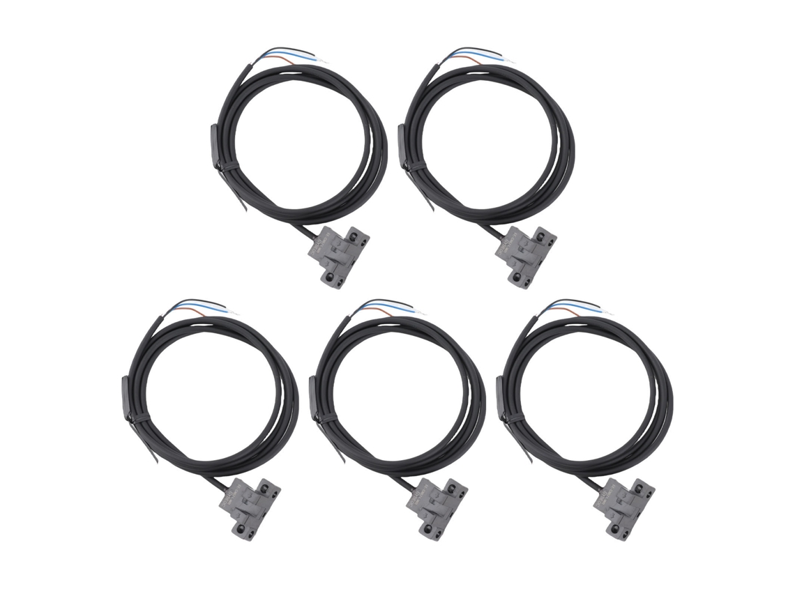 5 piezas de sensor de interrupción fotoeléctrica en forma de U, accesorio de detección, componente electrónico