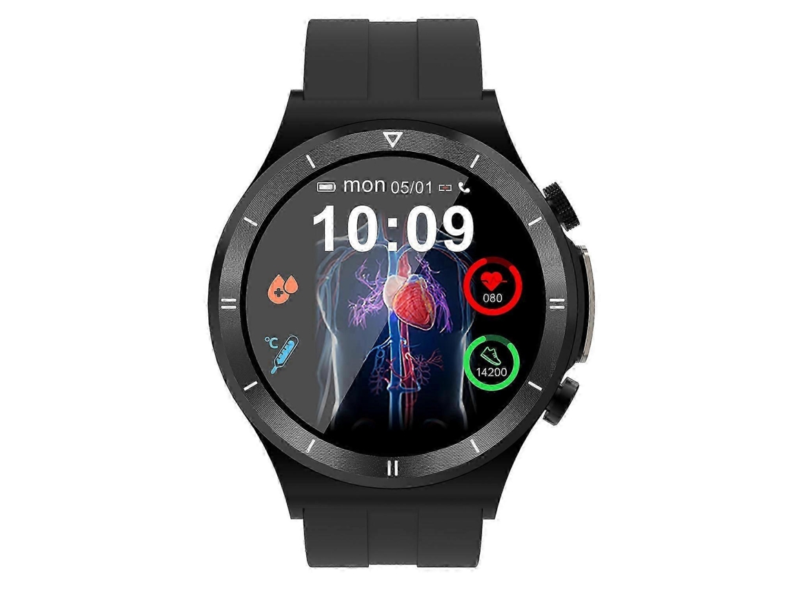 Reloj deportivo T30 de 1,39 pulgadas con ECG, monitorización de glucosa en sangre/oxígeno, frecuencia cardíaca y llamadas Bluetooth Ly Ebike