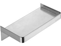 Soporte Pared Teléfono Estante Almacenamiento Organización Acero Inoxidable Plateado Moderno Cerca Inodoro