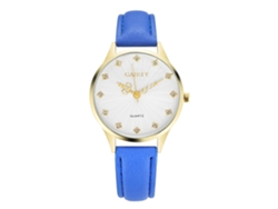 Reloj De Pulsera De Cuarzo Informal Para Mujer Con Correa De Pu Roja.