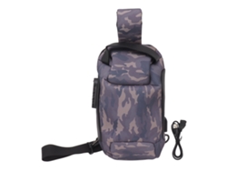 Bolsa De Cámara De Lona Alta Densidad Impermeable Con Candado De Contraseña Y Correa Ancha Para Viaje Camuflaje