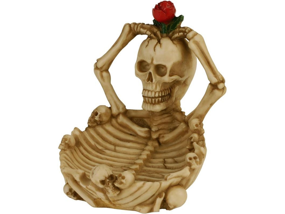 Cuenco De Cera Con Forma De Calavera De Resina Para Decoración Y Organización De Halloween.