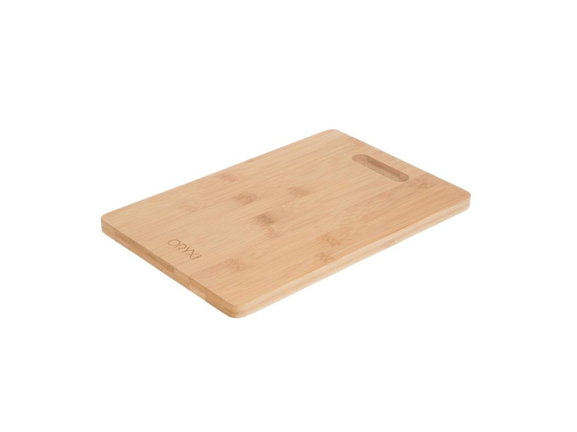 Tabla Cortar Cocina Fabricada En Madera de Bambu 100% Con Asa 30x20 cmTabla Cortar.Carne Pescado.Verduras.Frutas.Alimentos ORYX