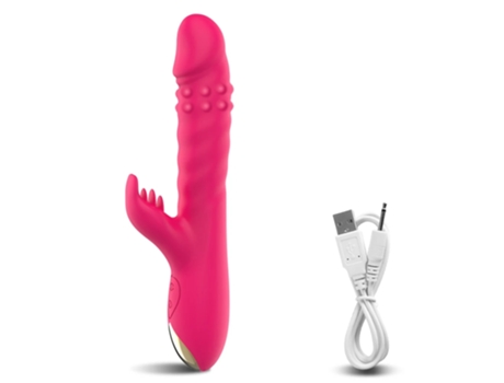 Vibrador Telescópico Consolador Giratorio Para Mujeres Vagina G-Spot Vibrador Rabbit Pusher Adultos Juguetes Sexy ECENLEN
