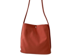 Bolso bandolera suave de gran capacidad, informal, color liso, para la oficina o para estudiantes, naranja