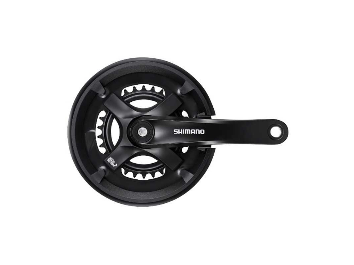 Pedaleira Ty501 Prateado 175 Mm / 46/30Tshimano