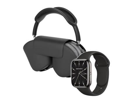 Smartwatch y Auriculares Bluetooth Pack De Luxe KLACK Watch 9 Max KLACK PRO Negro