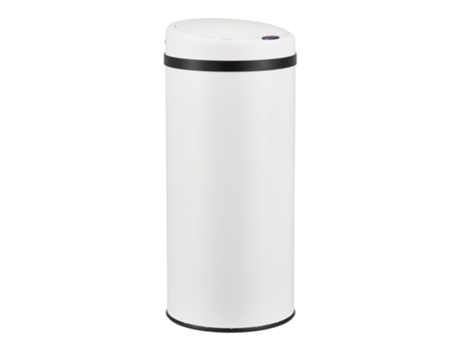 Cubo De Basura Automático Pantalla Led Acero Inoxidable 42 L Blanco [EN.CASA]