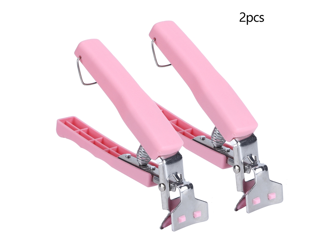 Pinzas Anti-calientes De Acero Inoxidable Para Ollas, Platos Y Cuencos, Clip Multifuncional, Color Rosa.