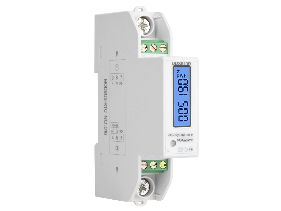 2026velora-contador De Energía Digital Inteligente Monofásico 1p Con Lcd Y Rs485 Watt Hour Meter