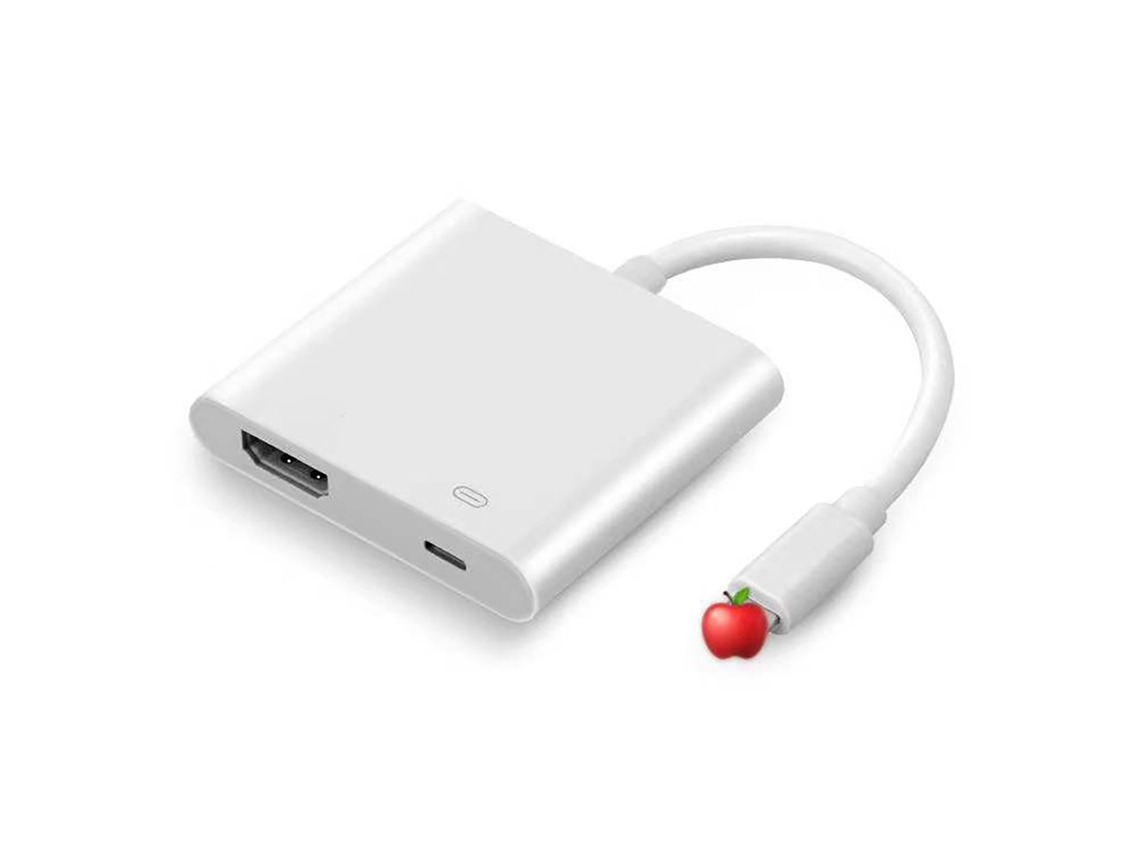 Cable De Proyección De Pantalla (lightning A Hdmi, Sincronización De Video Y Audio) Adecuado Para Chip S500 De Apple Blanco