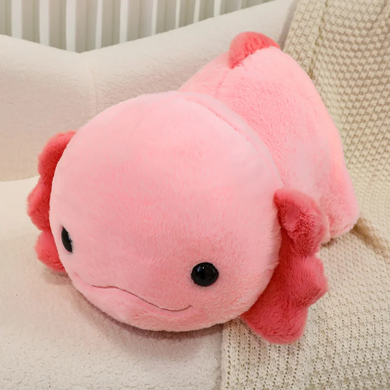 (rosa, 45 Cm) Lindo Peluche De Pez Bebé Salamandra Ajolote De Dibujos Animados Estilo Anime
