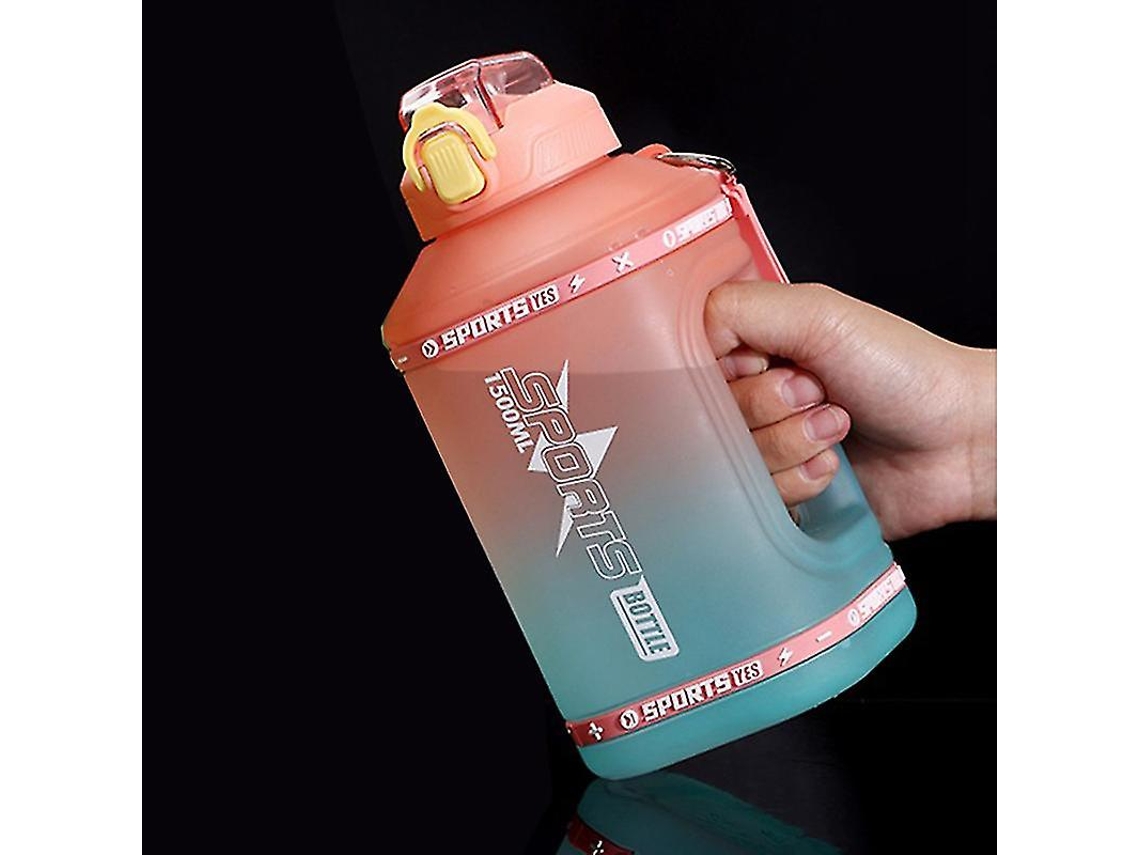 Botella De Agua Deportiva De 1,5 L Con Pajita De Silicona Para Viaje, Ideal Para Ejercicios Rosewell