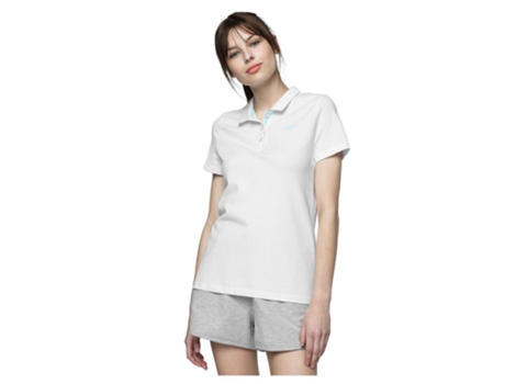 Polos 4F Algodón Mujer (S - Blanco)