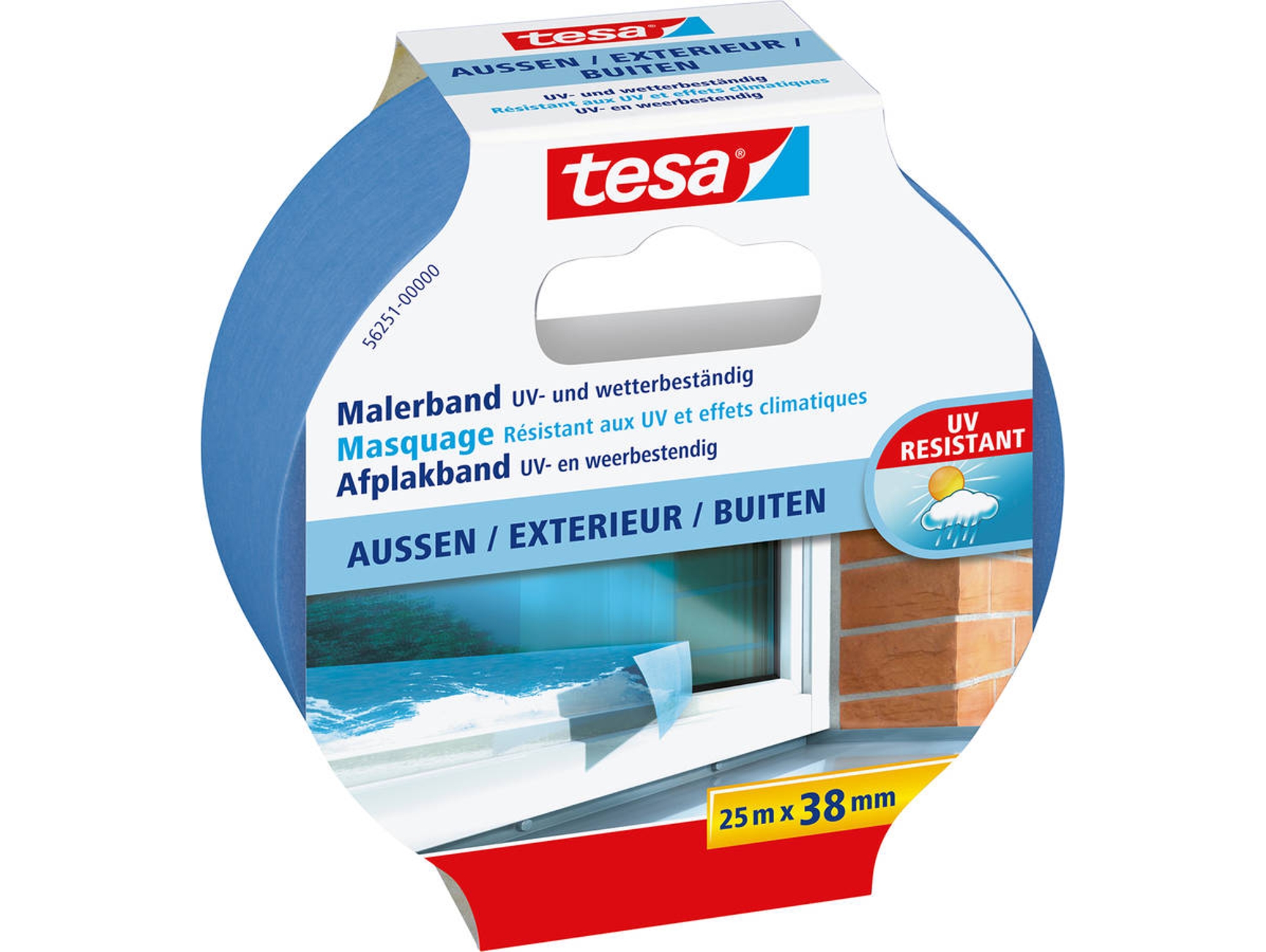 Cinta Adhesiva TESA 56251 25 m Azul