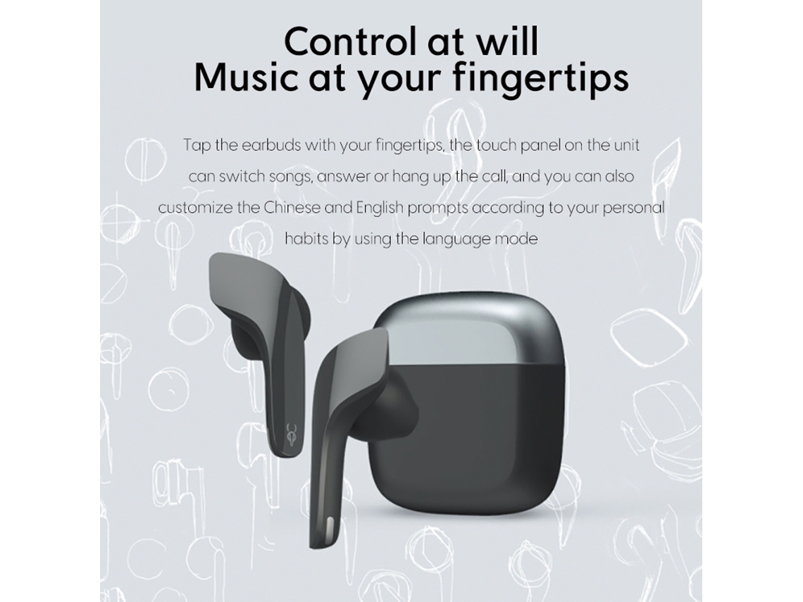 Auriculares Inalámbricos Sabbat Jetpods Bt5.2 Cancelación De Ruido Diseño Ergonómico