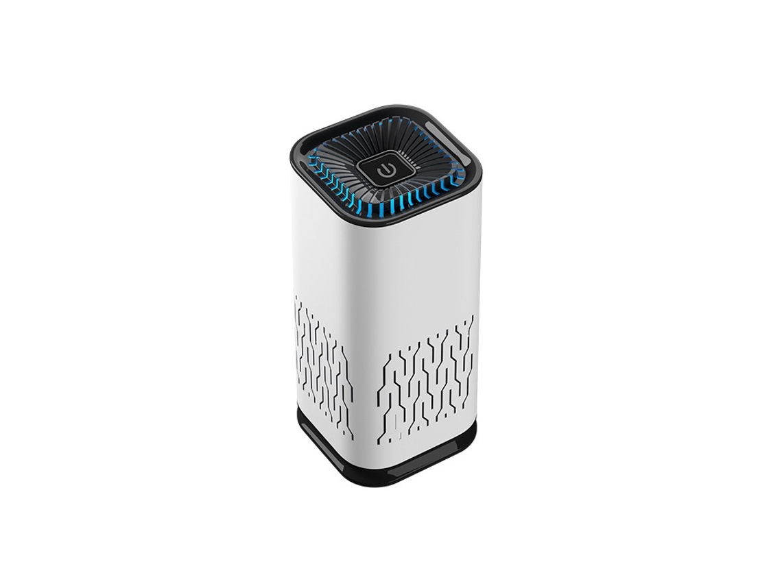 Purificador De Aire Portátil Usb Inteligente, Para Uso Personal Y En Coche, Con Filtro Desodorizante De Aniones Atomizador (blanco)