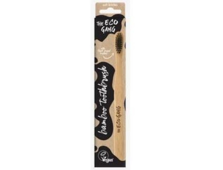 Cepillo de Dientes Adulto Suave Negro 1 Unidad THE ECO GANG